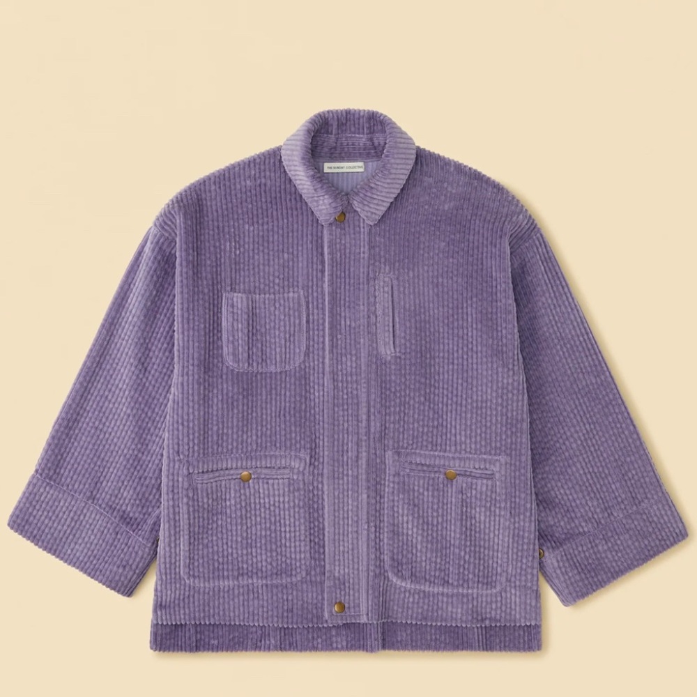 The SUNDAY COLLECTIVE Organic Corduroy Jacket SIZE 8-9 kids